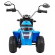Motocicleta electrica MiniBike roti din plastic scaun tapitat 71x53x57 cm putere 6V - Albastru