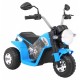 Motocicleta electrica MiniBike roti din plastic scaun tapitat 71x53x57 cm putere 6V - Albastru