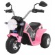 Motocicleta electrica MiniBike roti din plastic scaun tapitat 71x53x57 cm putere 6V - Roz