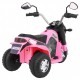 Motocicleta electrica MiniBike roti din plastic scaun tapitat 71x53x57 cm putere 6V - Roz