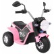 Motocicleta electrica MiniBike roti din plastic scaun tapitat 71x53x57 cm putere 6V - Roz