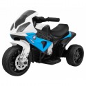 Motocicleta electrica BMW S1000 RR MINI roti din plastic scaun tapitat 67x35.5x42 cm putere 6V - Albastru