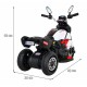 Motocicleta electrica Fast Tourist roti din plastic scaun tapitat 83x35x63 cm putere 18W - Alb