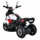 Motocicleta electrica Fast Tourist roti din plastic scaun tapitat 83x35x63 cm putere 18W - Alb