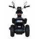 Motocicleta electrica Fast Tourist roti din plastic scaun tapitat 83x35x63 cm putere 18W - Alb