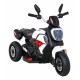 Motocicleta electrica Fast Tourist roti din plastic scaun tapitat 83x35x63 cm putere 18W - Alb