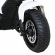 Motocicleta electrica Fast Tourist roti din plastic scaun tapitat 83x35x63 cm putere 18W - Alb