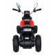 Motocicleta electrica Fast Tourist roti din plastic scaun tapitat 83x35x63 cm putere 18W - Rosu