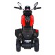 Motocicleta electrica Fast Tourist roti din plastic scaun tapitat 83x35x63 cm putere 18W - Rosu