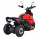 Motocicleta electrica Fast Tourist roti din plastic scaun tapitat 83x35x63 cm putere 18W - Rosu