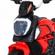 Motocicleta electrica Fast Tourist roti din plastic scaun tapitat 83x35x63 cm putere 18W - Rosu