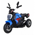 Motocicleta electrica Fast Tourist roti din plastic scaun tapitat 83x35x63 cm putere 18W - Albastru