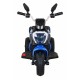 Motocicleta electrica Fast Tourist roti din plastic scaun tapitat 83x35x63 cm putere 18W - Albastru