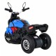 Motocicleta electrica Fast Tourist roti din plastic scaun tapitat 83x35x63 cm putere 18W - Albastru