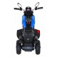 Motocicleta electrica Fast Tourist roti din plastic scaun tapitat 83x35x63 cm putere 18W - Albastru