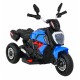 Motocicleta electrica Fast Tourist roti din plastic scaun tapitat 83x35x63 cm putere 18W - Albastru