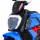 Motocicleta electrica Fast Tourist roti din plastic scaun tapitat 83x35x63 cm putere 18W - Albastru