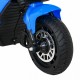 Motocicleta electrica Fast Tourist roti din plastic scaun tapitat 83x35x63 cm putere 18W - Albastru