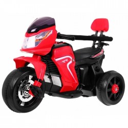 Motocicleta electrica 3 in 1 HL108 roti si scaun din plastic 78x39x59 cm putere 20W - Rosu