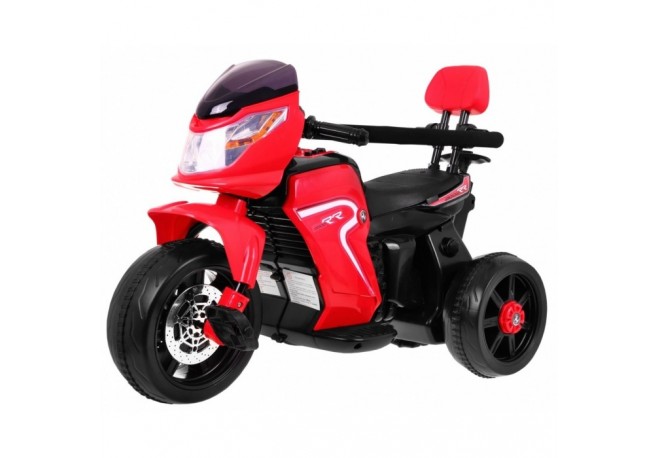 Motocicleta electrica 3 in 1 HL108 roti si scaun din plastic 78x39x59 cm putere 20W - Rosu