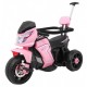 Motocicleta electrica 3 in 1 HL108 roti si scaun din plastic 78x39x59 cm putere 20W - Roz