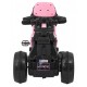 Motocicleta electrica 3 in 1 HL108 roti si scaun din plastic 78x39x59 cm putere 20W - Roz