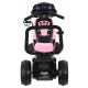 Motocicleta electrica 3 in 1 HL108 roti si scaun din plastic 78x39x59 cm putere 20W - Roz