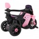 Motocicleta electrica 3 in 1 HL108 roti si scaun din plastic 78x39x59 cm putere 20W - Roz