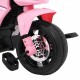 Motocicleta electrica 3 in 1 HL108 roti si scaun din plastic 78x39x59 cm putere 20W - Roz