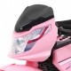 Motocicleta electrica 3 in 1 HL108 roti si scaun din plastic 78x39x59 cm putere 20W - Roz