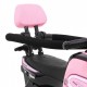 Motocicleta electrica 3 in 1 HL108 roti si scaun din plastic 78x39x59 cm putere 20W - Roz