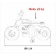 Motocicleta electrica Future QLS-805 roti din plastic + 2 roti ajutatoare 88x46x56 cm putere 25W - Alb