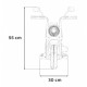 Motocicleta electrica CHOPPER FASTER AHL008 roti si scaun din plastic 78x30x55 cm putere 20W - Albastru