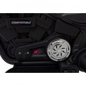 Motocicleta electrica CHOPPER FASTER AHL008 roti si scaun din plastic 78x30x55 cm putere 20W - Alb
