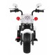 Motocicleta electrica CHOPPER NightBike TR1501 roti si scaun din plastic 92x34x63 cm putere 6V - Alb