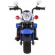 Motocicleta electrica CHOPPER NightBike TR1501 roti si scaun din plastic 92x34x63 cm putere 6V - Albastru