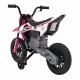 Motocicleta electrica PANTONE 361C roti EVA + 2 roti ajutatoare scaun tapitat 108x59x72 cm putere 60W - Roz