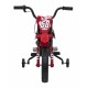 Motocicleta electrica PANTONE 361C roti EVA + 2 roti ajutatoare scaun tapitat 108x59x72 cm putere 60W - Rosu