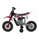 Motocicleta electrica PANTONE 361C roti EVA + 2 roti ajutatoare scaun tapitat 108x59x72 cm putere 60W - Rosu