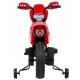 Motocicleta electrica CROSS BDM0912 roti si scaun din plastic + 2 roti ajutatoare 105x50x72 cm putere 6V - Rosu