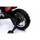 Motocicleta electrica CROSS BDM0912 roti si scaun din plastic + 2 roti ajutatoare 105x50x72 cm putere 6V - Rosu