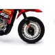 Motocicleta electrica CROSS BDM0912 roti si scaun din plastic + 2 roti ajutatoare 105x50x72 cm putere 6V - Rosu