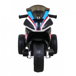 Motocicleta electrica BMW HP4 roti din plastic scaun din piele ecologica 81x41x52 cm putere 70W - Rosu