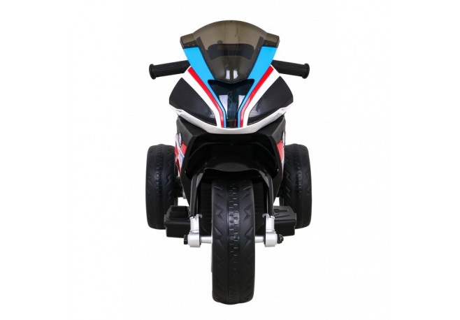 Motocicleta electrica BMW HP4 roti din plastic scaun din piele ecologica 81x41x52 cm putere 70W - Rosu