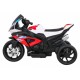 Motocicleta electrica BMW HP4 roti din plastic scaun din piele ecologica 81x41x52 cm putere 70W - Rosu
