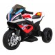 Motocicleta electrica BMW HP4 roti din plastic scaun din piele ecologica 81x41x52 cm putere 70W - Rosu