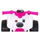 ATV electric The Fastest JS320 roti si scaun din plastic 70x43x44 cm putere 25W - Roz