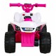 ATV electric The Fastest JS320 roti si scaun din plastic 70x43x44 cm putere 25W - Roz