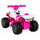 ATV electric The Fastest JS320 roti si scaun din plastic 70x43x44 cm putere 25W - Roz