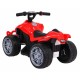 ATV electric LITTLE MONSTER TR1805 roti si scaun din plastic 70x38.5x42 cm putere 25W - Rosu